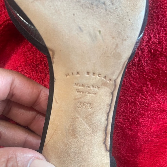 Mía becar Black Stiletto Heels with Pointed Toe size 39 1/2 - Picture 7 of 8